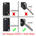 Miniatyrbilde 2 av 7: 2Button Key Fob Case HU83 For Citroen C2 C8 C3 Picasso Dispatch Pin Removal Tool