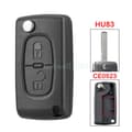 Pikkukuva 3 / 7: 2 Button Flip Remote Key Fob Case HU83 for Citroen C2 C3 Picasso C4 C8 CE0523