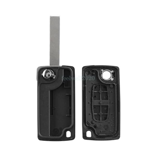 2 Button Flip Remote Key Fob Case HU83 for Citroen C2 C3 Picasso C4 C8 CE0523