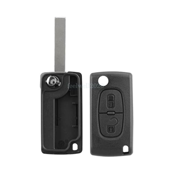 2 Button Flip Remote Key Fob Case HU83 for Citroen C2 C3 Picasso C4 C8 CE0523