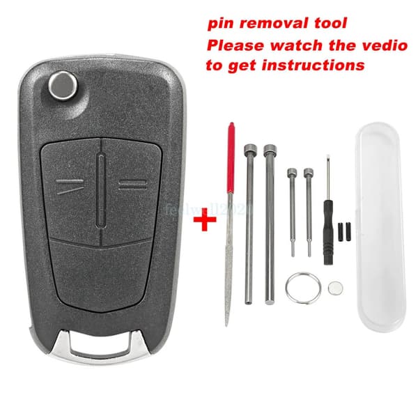 2 Button Car Key Case Tool Set For Vauxhall Opel Corsa Astra Zafira Remote Fob