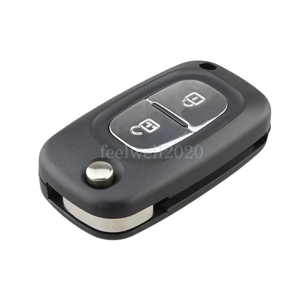 2 Button Car Flip Remote Key Fob Case For Renault Clio Modus Kangoo Megane Modus