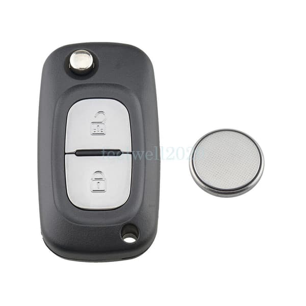 2 Button Car Flip Remote Key Fob Case For Renault Clio Modus Kangoo Megane Modus