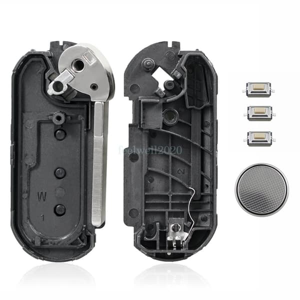 3 Button Remote Flip Key Fob Case for Fiat Bravo Croma Fiorino Linea Punto Scudo