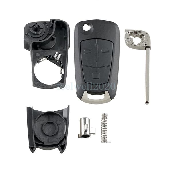 3 Button Flip Key Fob Case For Vauxhall Opel Corsa Astra Vectra C Zafira Signum