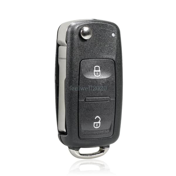 2 Button Flip Remote Key Fob Shell Case For VW Transporter T6 Amarok Polo Golf