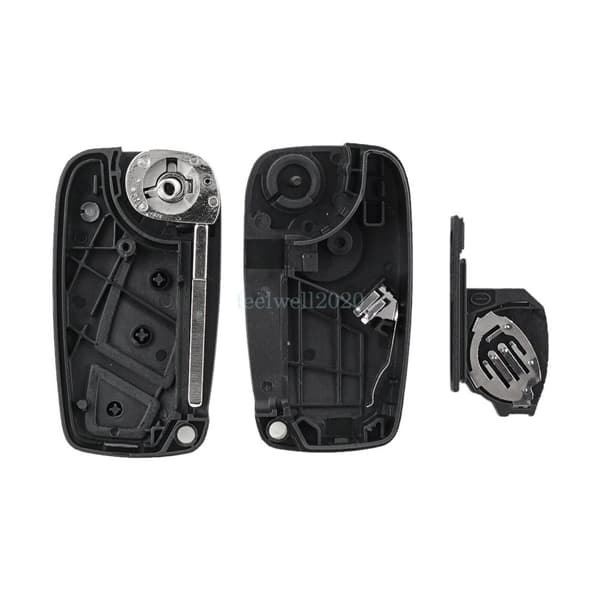 For Fiat Ducato Minibus Panda Punto 3 Button Car Flip Remote Key Fob Case Blade
