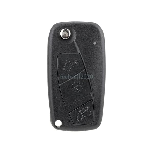 For Fiat Ducato Minibus Panda Punto 3 Button Car Flip Remote Key Fob Case Blade