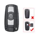 Miniatyrbilde 2 av 7: For BMW 1 3 5 6 7 Series X1 X5 X6 Z4 E90 E91 Remote Key Fob Case Shell 3 Buttons