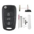 Miniatyrbilde 2 av 5: 3 Button Remote Flip Key Fob Case For Hyundai I20 I30 IX35 Veloster w/ Set Tool