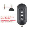 Miniatyrbilde 2 av 7: 3 Button Remote Flip Key Fob Case For Fiat 500 Ducato Doblo Bravo Punto Panda