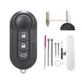 Miniatyrbilde 1 av 7: 3 Button Remote Flip Key Fob Case For Fiat 500 Ducato Doblo Bravo Punto Panda