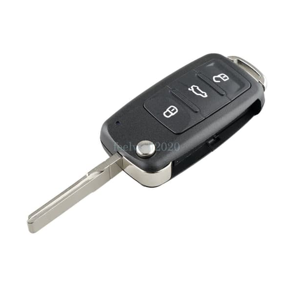 3 Button Flip Key Fob Case For VW Volkswagen Golf MK6 Polo Caddy Beetle Tool Set