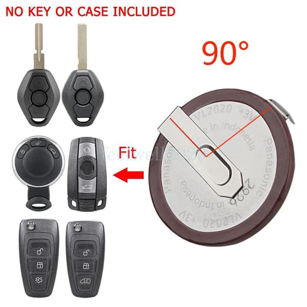 Rechargeable VL2020 Battery 3V For Ford Transit Connect Mk8 2014 - 2020 Key Fob