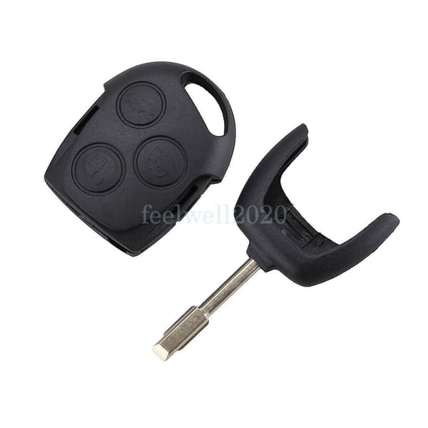 For Ford Fiesta Focus Fusion Transit MK6 Kuga 3 Button Car Key Fob Case + Blade