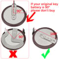 Miniatyrbillede 2 af 7: Battery VL2330 Key Fob For Land Rover Range Rover 2005 2006 2007 2008 2009 2010