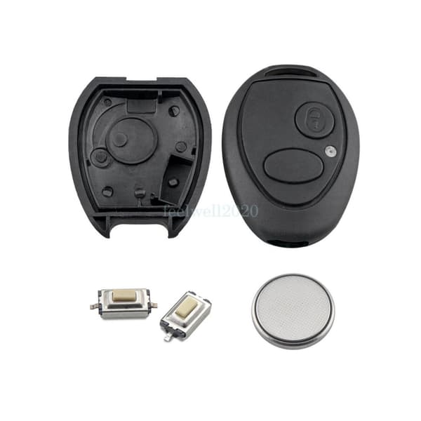 2 Button Remote Key Fob Case Repair For Land Rover Discovery 2 TD4 TD5 + Battery
