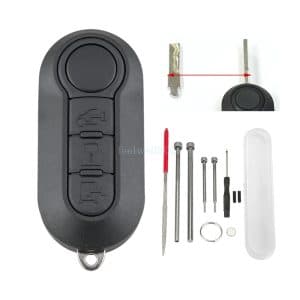 3 Button Flip Key Fob Case For Iveco Daily Fiat Ducato Peugeot Boxer 2008 - 2016