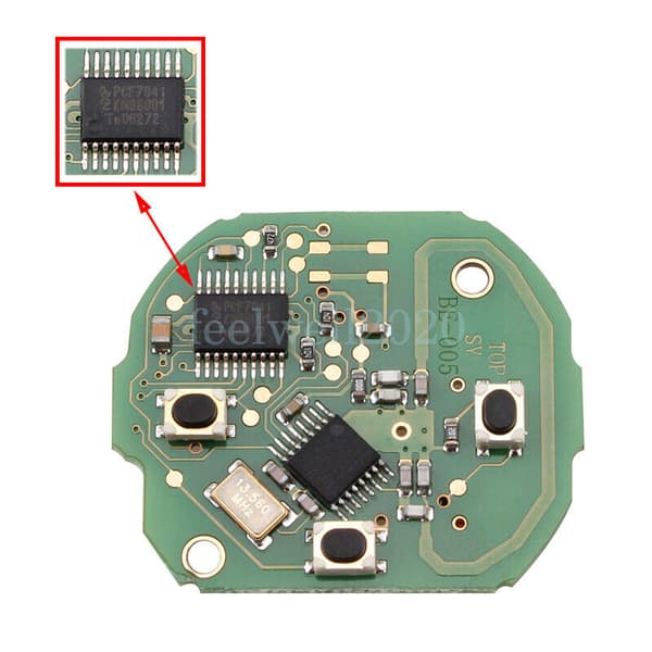 UK Replacement Remote Key Fob 434MHz Chip For Benz Smart Fortwo 451 2007-2013 *
