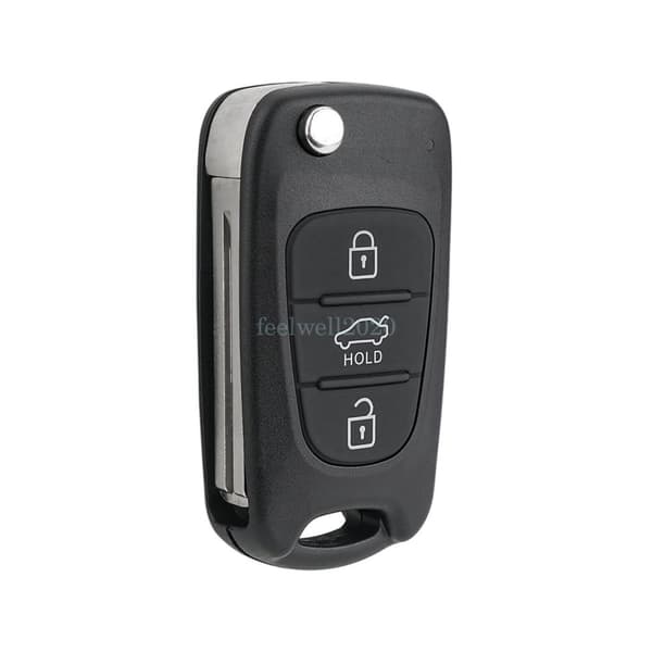 For Kia Rondo Sportage Soul Rio Ceed 3 Button Flip Remote Key Fob Case Cover