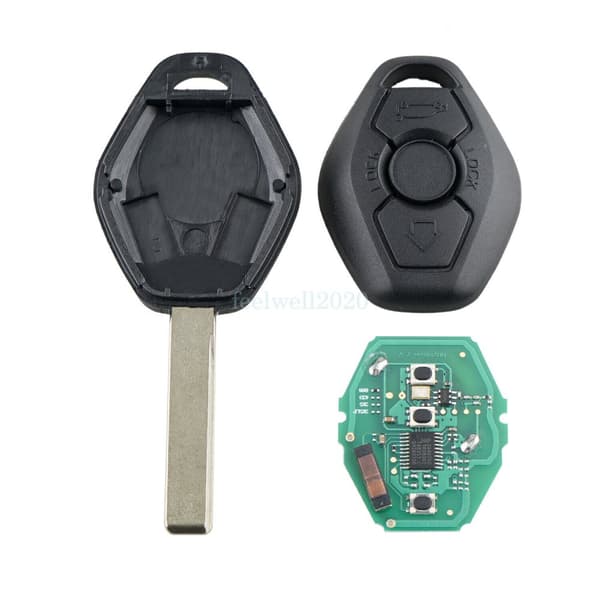For BMW 3 5 7 Series E60 E61 2003-2007 Remote Key Fob 868Mhz CAS2 3 Button Blade