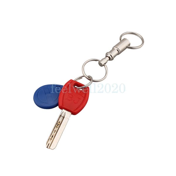 3PCS Quick Release Key Detachable Key Rings Removable Pull Keyring keychain