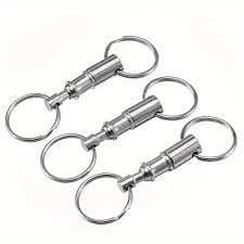 3PCS Quick Release Key Detachable Key Rings Removable Pull Keyring keychain