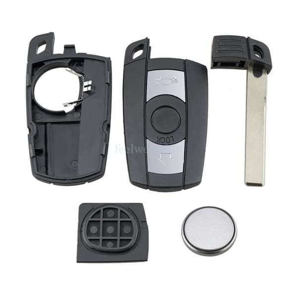 Car Key Fob Case + Battery For BMW 3 Series E90 E91 E92 E93 2005 2006 2007 2008