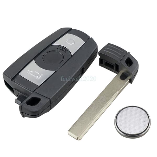 Car Key Fob Case + Battery For BMW 1 Series E81 E82 E87 E88 2010 2011 2012 2013