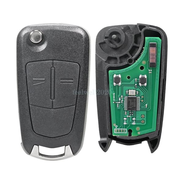 433MHZ Flip Remote Key Fob ID46 For Vauxhall Opel Zafira B Astra H Valeo System