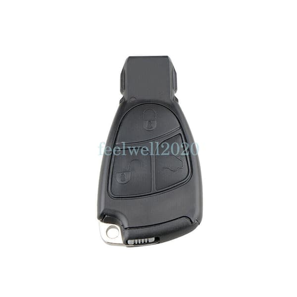 3 Button Key Case Fob Uncut Blade For MERCEDES BENZ C E B S Class CL SL CLK SLK
