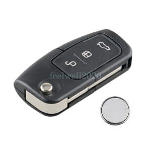 3 Button Car Remote Flip Key Fob Case For VW Polo Passat Golf Seat Skoda Octavia