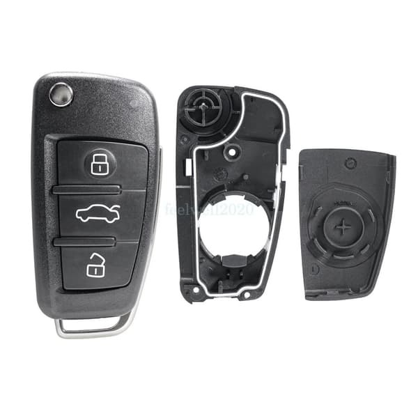 3 Button Remote Key Case Fob Shell For Audi A3 S3 8V 2013 2014 2015 2016 2017