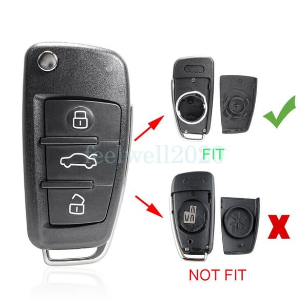 3 Button Remote Key Case Fob Shell For Audi A3 S3 8V 2013 2014 2015 2016 2017