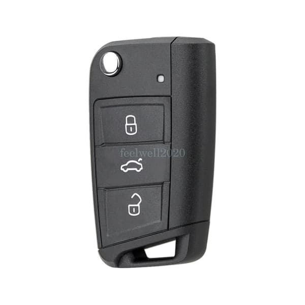 3Button Remote Key Fob Case Shell For VW Golf MK7 Polo Passat Seat Skoda Octavia