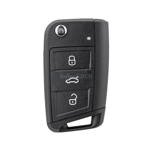 3Button Remote Key Fob Case Shell For VW Golf MK7 Polo Passat Seat Skoda Octavia