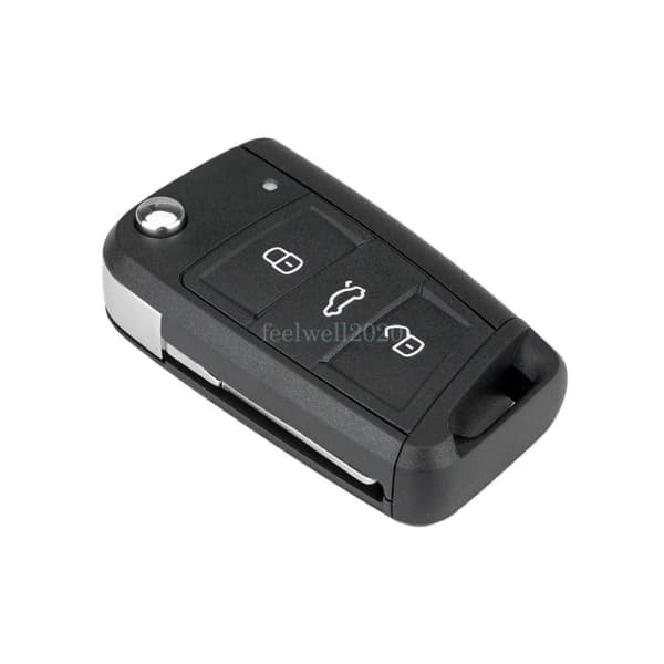 3Button Remote Key Fob Case Shell For VW Golf MK7 Polo Passat Seat Skoda Octavia