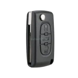 For Peugeot 107 207 307 407 Replacement 3 Button Flip Key Fob Cover Case CE0536