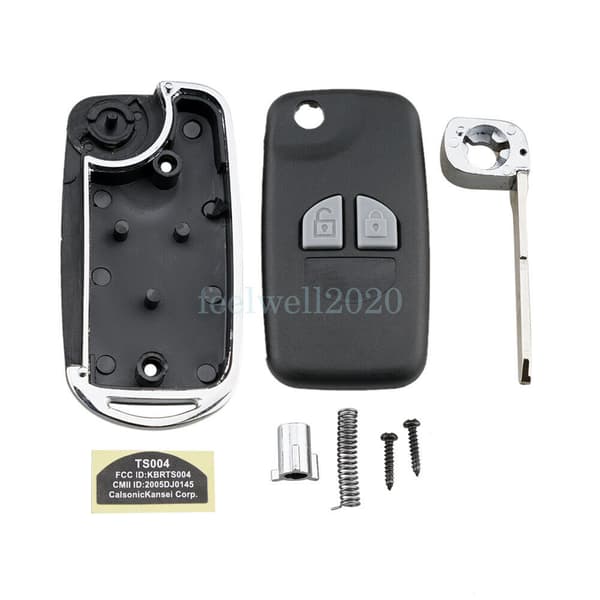 Upgrade 2Button Key Fob Case For Suzuki Splash Alto SX4 2009 2010 2011 2012 2013