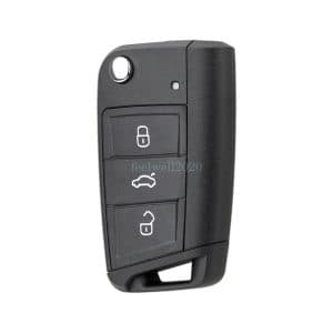 3 Button Remote Car Key Fob Case Shell For VW MQB Golf VII MK7 Skoda Octavia A7