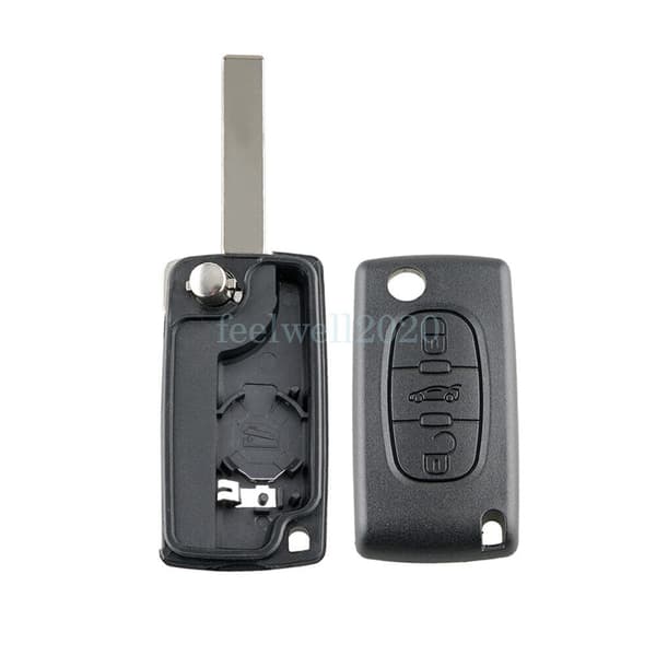 3 Button Remote Key Fob Case For Citroen Berlingo Dispatch Van C4 Grand Picasso