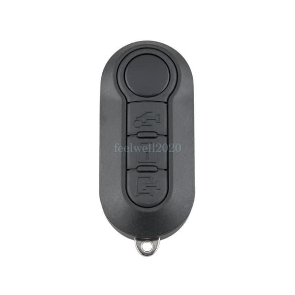 For Fiat 500 Ducato Doblo Punto Bravo 3 Button Remote Car Key Case Fob Battery