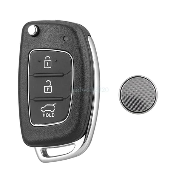 3 Button Car Remote Flip Key Fob Case Shell For Hyundai I10 I20 I40 IX35 Santa