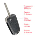 Miniatyrbilde 2 av 7: 433Mhz Car Remote Key Fob for Vauxhall Corsa D Meriva B 2010 2011 2012 2013 2014