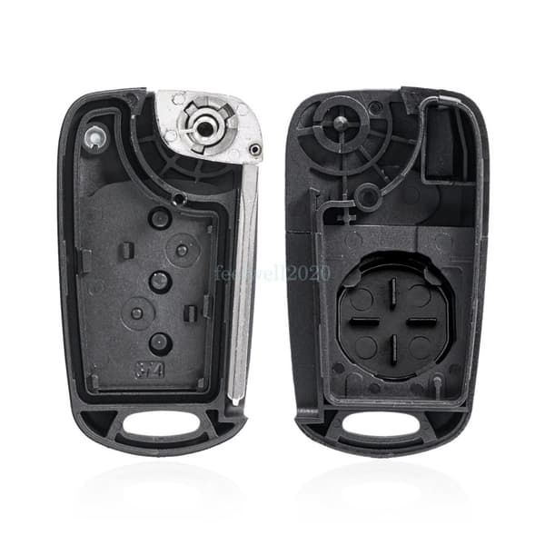 For Kia Picanto 2 3 Button Flip Remote Flip Car Key Fob Case Shell Cover + Blade