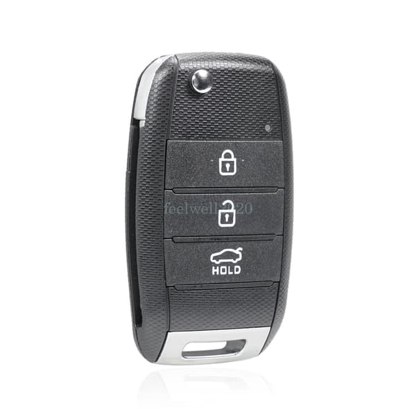 3 Button Remote Flip Key Fob Case For KIA Sportage CEED Sorento Rio Soul Optima
