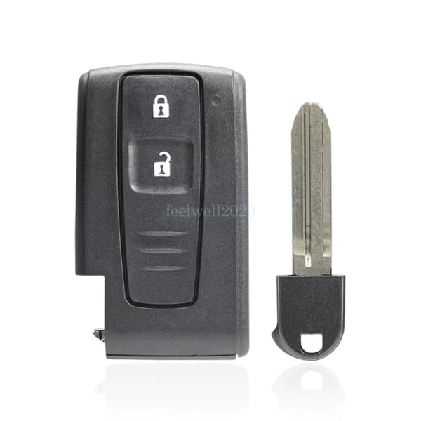2X Smart Remote Key Fob Case Cover Blade 2 Button For Toyota Prius Corolla Verso
