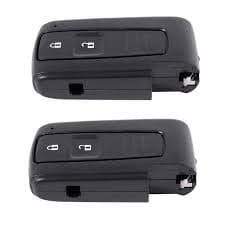 2X Smart Remote Key Fob Case Cover Blade 2 Button For Toyota Prius Corolla Verso