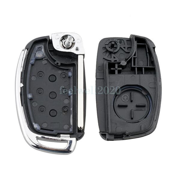 For Hyundai I10 I20 I40 IX35 Tucson 3 Button Flip Remote Key Case Cover Battery