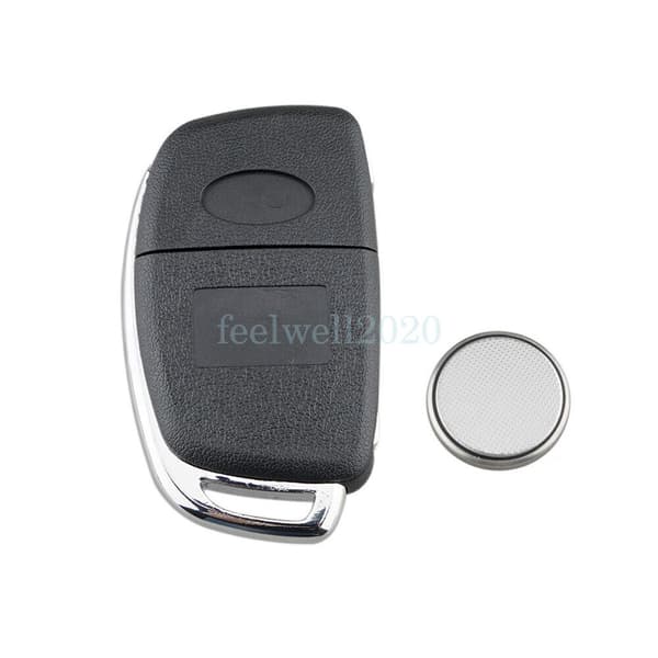 For Hyundai I10 I20 I40 IX35 Tucson 3 Button Flip Remote Key Case Cover Battery